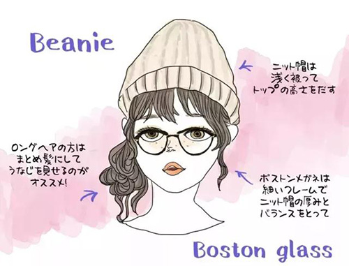 接地氣的小仙女一定要看看！冬天佩戴上帽子和眼鏡